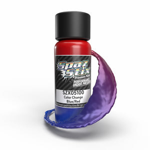 Spaz Stik Color Change Airbrush Paint, Blue/Red, 2oz Bottle   (SZX05100)
