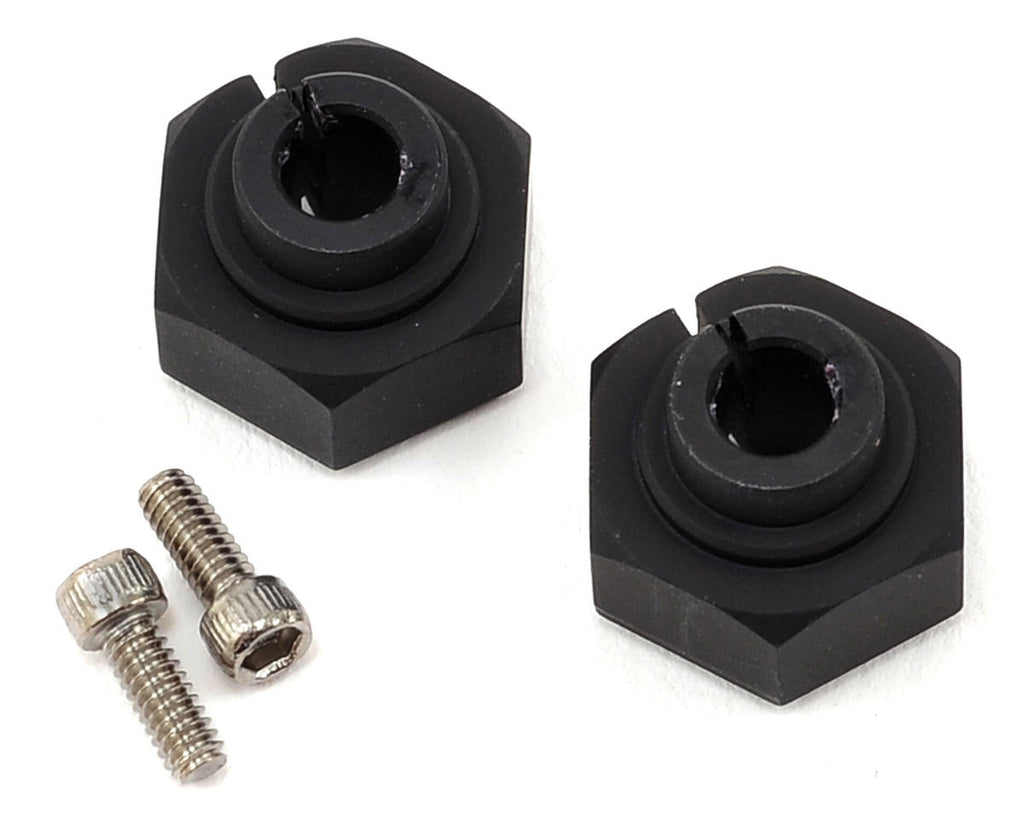 Vanquish Products Aluminum 12mm Clamping Wheel Hex (2) (Black)  (VPS07082)