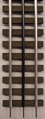 Gargraves #101 Flex 37" 3-Rail "Phantom" with Tinplated outside rails - Wood Ties (101)