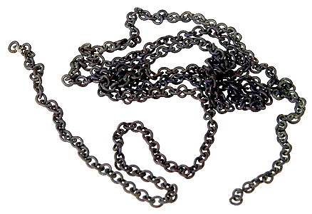 Preblackened Brass Chain - 12"  (116-29272)