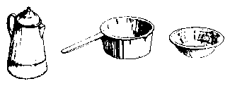 Coffee Pot, Pan & Bowl Set (164-570)