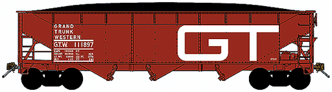 Grand Trunk Western (Post-1962 Scheme, Boxcar Red, Large GT Logo)  (188-73542)