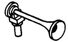 Cal Scale Nathan Diesel Air Horn  (Brass)    (190-422)