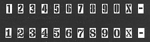 Numberboard Stencil 2 (229-2601)