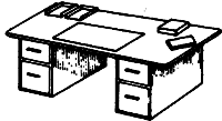 Desk Top & File Cabinet (261-8047)