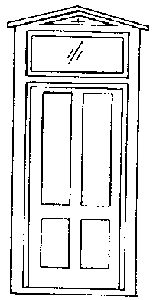 Durango Station Door -- With Frame & Transom (300-3604)