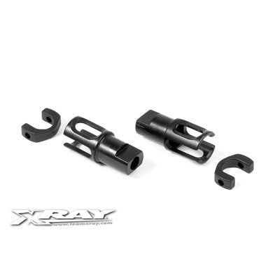 STEEL SOLID AXLE DRIVESHAFT ADAPTERS - HUDY SPRING STEEL™ (2)  (305137)