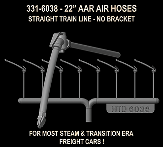 22" AAR Air Hoses - Molded Rubber (331-6038)