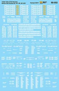 Trailer Train (TTX) - 50', 60', 68' (460-60552)