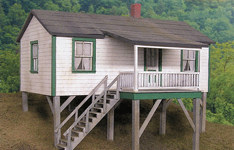 B.T.S. Cabin Creek Company House - Kit (Laser-Cut Wood) (464-17237)