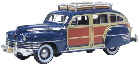 Oxford Diecast Chrysler Woody Wagon blue (553-87CB42002)