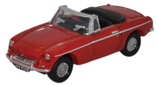 Oxford Diecast MG MGB - Assembled -- Tartan Red (553-NMGB001)