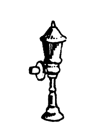 Scale Structures Porch Lamp (non-working)  (650-2039)