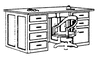SS LTD Desk &chair (without blotter) Kit (650-5115)