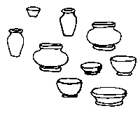 SS LTD Interior Accessories Set (Unpainted) Set #1 Bowls, Vases etc. (650-5141)