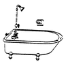 SS LTD Bathtub, Shower Head, soap Dish (650-5153)