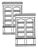 Scale Structures Retail Sales Shelving with Cabinet Base Kit  (650-5159)