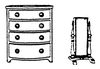 SS LTD Bedroom Dresser & Mirror (Unpainted) (650-5164)