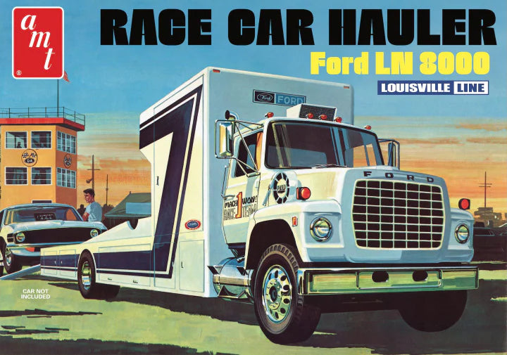 AMT 1/25 Ford LN 8000 Race Car Hauler(AMT1316)