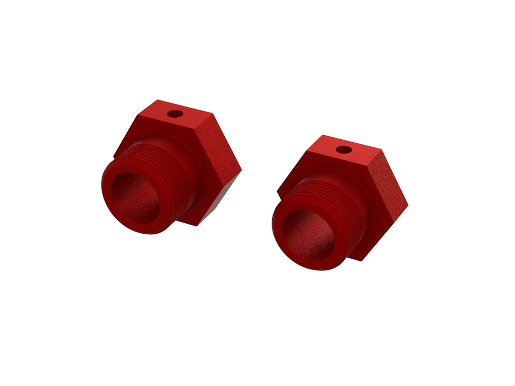 Arrma ALUMINUM WHEEL HEX 24MM (RED) (2PCS) (ARA310928)