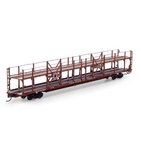 Athearn N F89-F Bi-Level Auto Rack, NP/BTTX #913604 (ATH15042)