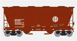 Athearn HO RTR ACF 2970 Covered Hopper, BNSF/Brown #406077 [ATH98176]