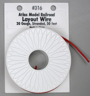 Atlas Layout Wire #20 Red 50' (ATL316)