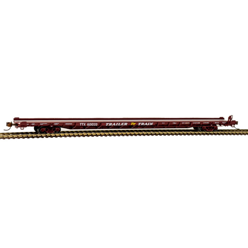 Atlas N F89J 89' FLAT CAR TRAILER TRAIN [AS DELIVERED BROWN] #601033  (ATL50005534)
