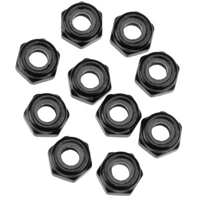 Axial Nylon Locking Hex Nut M3 Black (10) (AXA1053)