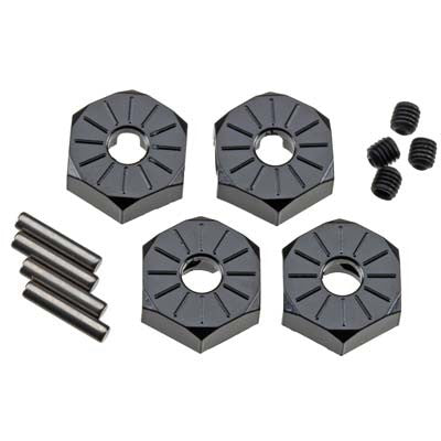 Axial Aluminum Hub Narrow 12mm Black (4) (AX30427)