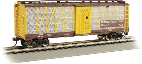 Palace Live Poultry Car Co. #4207 (brown, yellow) (BAC15903)