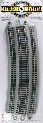 Bachmann 33.25" Radius Curved Nickel Silver E-Z HO (BAC44504)