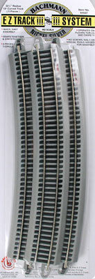 Bachmann 35.5" Radius Curved Nickel Silver S E-Z HO (BAC44507)
