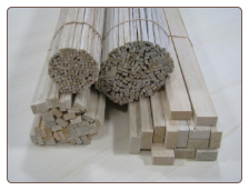 Basswood 1/8 x 1/8 x 36 Basswood Stick (278)