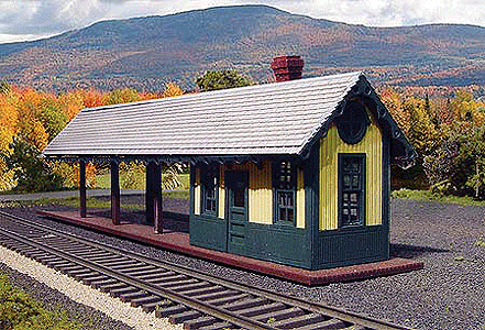 Backwoods Junction Station - Laser Art  HO SCALE (BRA660)