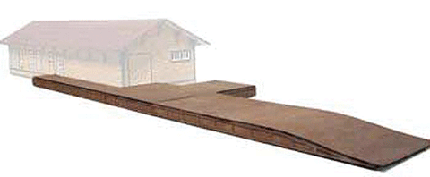 Santa Fe Station Platform - Laser Art HO SCALE (BRA666)