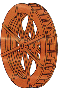 Grist Mill Water Wheel HO SCALE (BRA788)