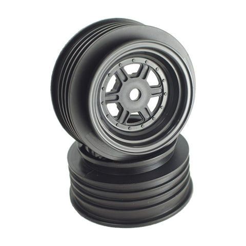 Gambler Front Wheels with 12mm Hex / AE Offset / BLACK (DER-GSF-AB)