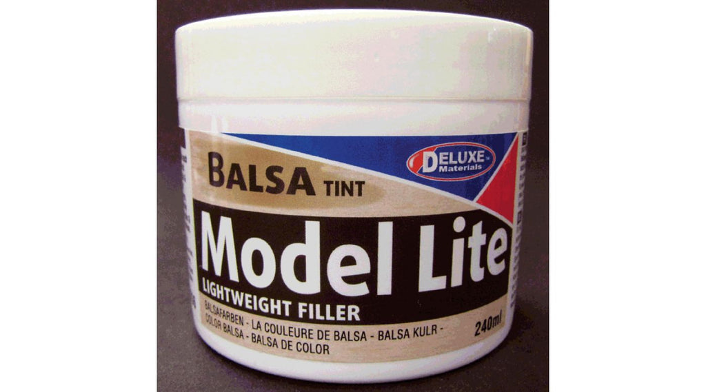 Deluxe Model Lite Balsa Filler, Balsa Brown: 240cc    (DLMBD6)