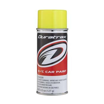 Duratrax Polycarb Spray Fluorescent Yellow 4.5 oz (DTXPC279)