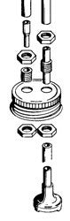 DuBro Fuel Can Cap Fittings   (DUB192)