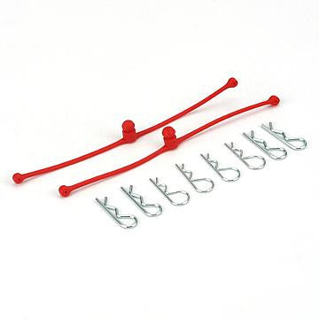 Dubro Body Klip Retainers Red (DUB2248)
