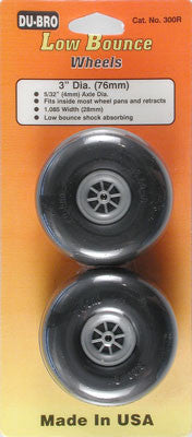 DuBro Low Bounce Smooth Wheels 3" (DUB300R)