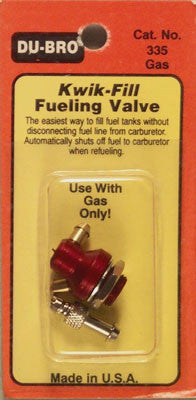 DuBro Kwik-Fill Fueling Valve Gas (DUB335)