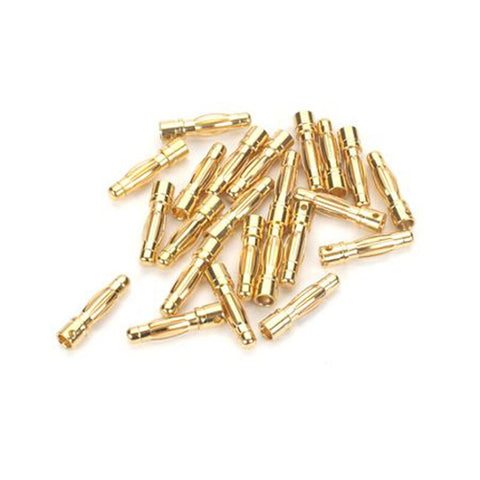 E-FLITE Connector: Gold Bullet Male, 4mm (30) (EFLAEC513)