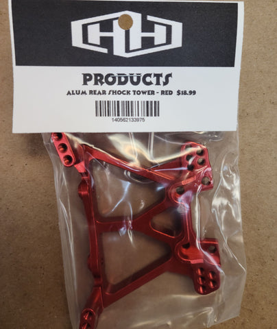 Hamilton Hobbies Aluminum Rear Shock Tower - Red   (HAM133975)