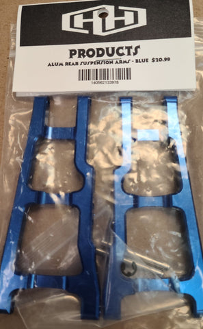 Hamilton Hobbies Aluminum Rear Suspension Arms - Blue    (HAM133978)