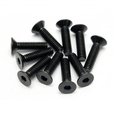 HPI RACING Flat Head Screw M4x15mm Hex Socket (10) (HPI94531)