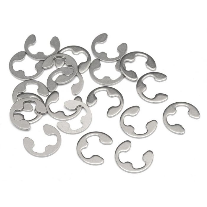 HRP Racing  E Clip E-4HD (20 pieces) Stainless (HPIZ103)