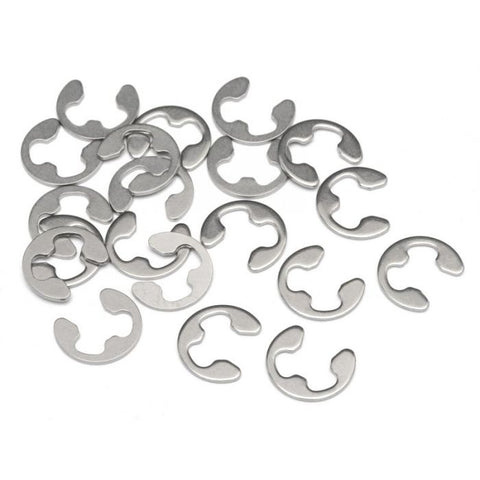 HRP Racing  E Clip E-4HD (20 pieces) Stainless (HPIZ103)